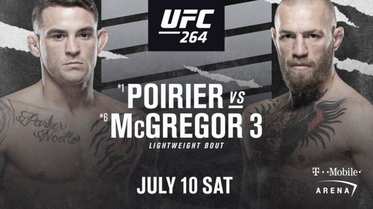 Dustin Poirier vs Conor McGregor trilogy CONFIRMED at UFC 264 in front of 20,000 fans despite…