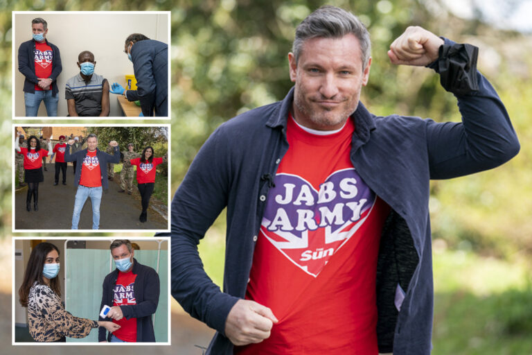 Ex-EastEnders star Dean Gaffney overcomes his fear of needles to help The Sun’s Jabs Army vaccine…
