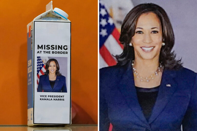 Kamala Harris dubbed ‘MISSING’ on GOP leader’s milk carton as she avoids visiting Mexico border for…