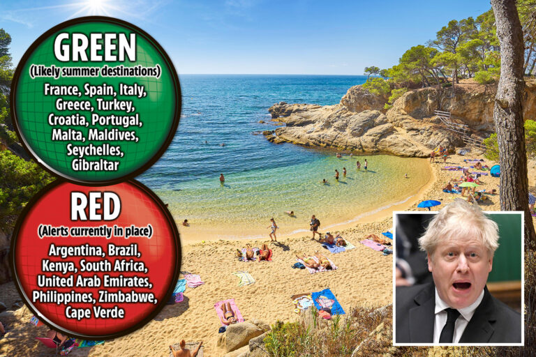 Hopes soar that sun-starved Brits could jet off to European hotspots including France, Spain and…