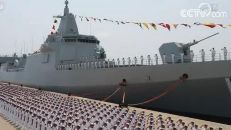 China shows off new warship, nuclear sub and guided-missile cruiser as it flexes its muscles at…