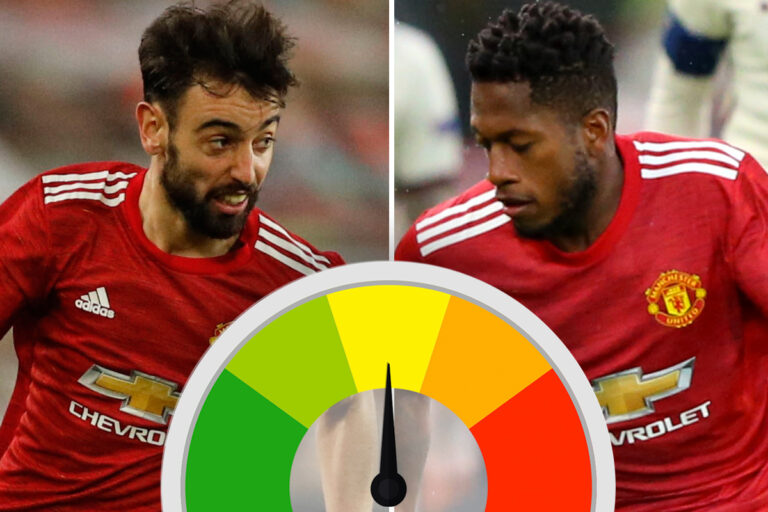 Man Utd player ratings: Bruno Fernandes, Edinson Cavani and Paul Pogba shine in semi sweep but Fred…