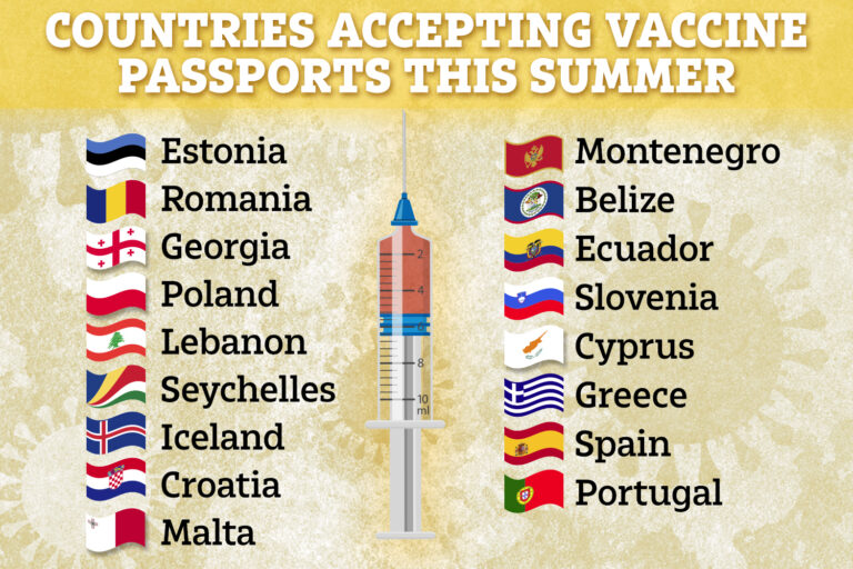 The countries accepting vaccine passports this summer