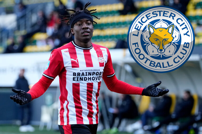 Leicester enter Noni Madueke transfer race with England U21 ace valued at £15m by PSV but face…