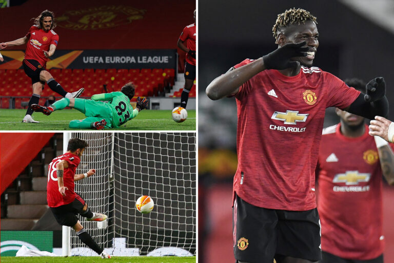 Man Utd 6 Roma 2: Cavani masterclass sees Solskajer’s side with one foot in Europa League final as…