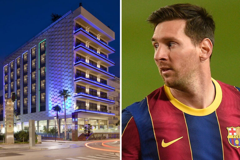 Lionel Messi installs ‘constellation effect’ pool into his Ibiza hotel so guests can listen to music…
