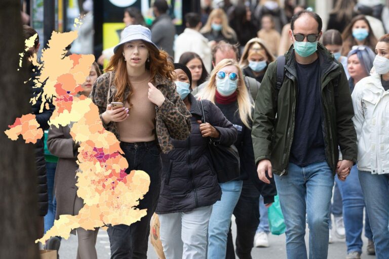 The 40 places where Covid cases are still rising – is YOUR area on the hotspot list?