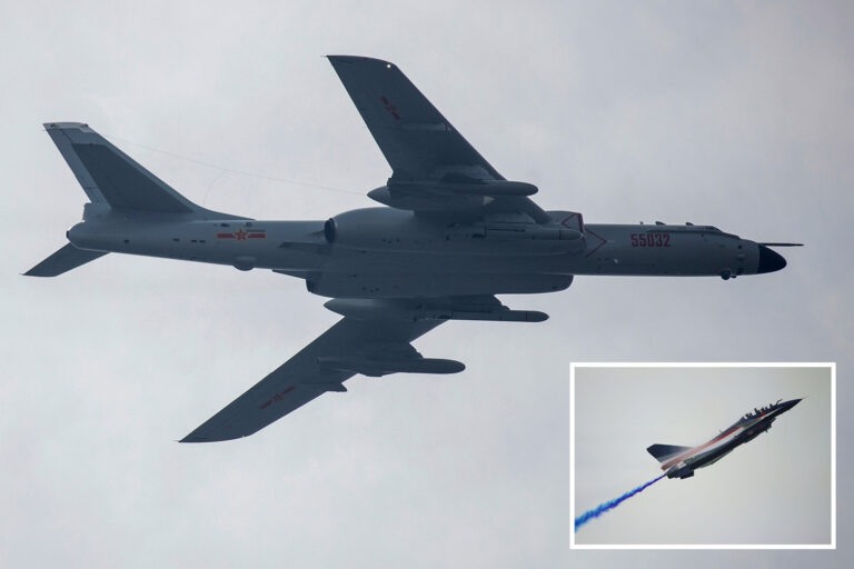 War fears grow as China flies record number of nuke bombers and fighter jets into Taiwan airspace
