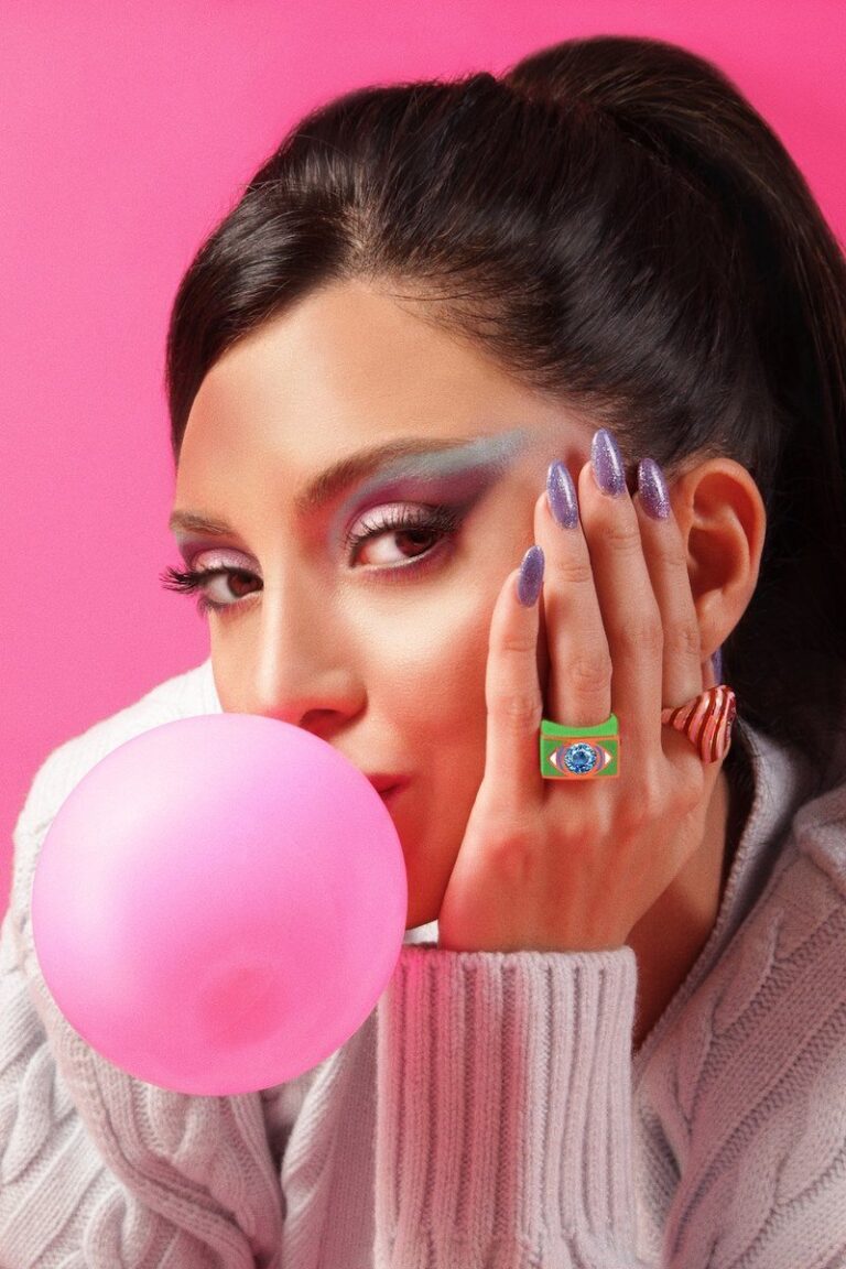 Lebanese fashion star Nathalie Fanj collaborates with L’Atelier Nawbar on retro rings