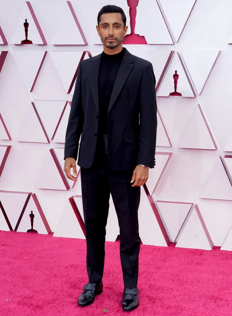 Svelte tailoring, standout colors dominate men’s fashion on the Oscars red carpet