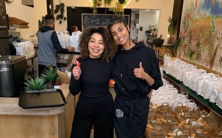 Model Imaan Hammam prepares meals for the less fortunate this Ramadan