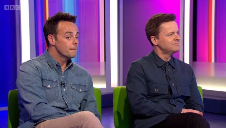 Ant McPartlin told off by The One Show’s Alex Jones for saying ‘cameraman’ and excluding women