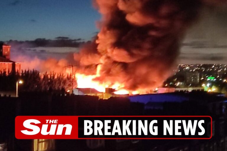 Bradford fire – Homes evacuated and locals told to keep windows closed as factory blaze the size of…