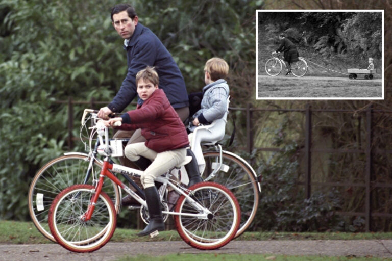 Prince Harry’s claims he never went on bike rides with dad Charles debunked as unearthed snaps…