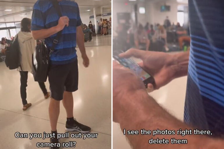 Woman praised after catching ‘creepy’ man taking secret photos of her and forcing him to delete them