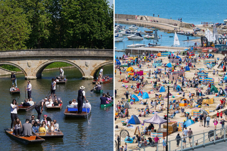 UK weather forecast – Brits to bask in 22C heatwave over 13 days as tourists pack out beaches &…