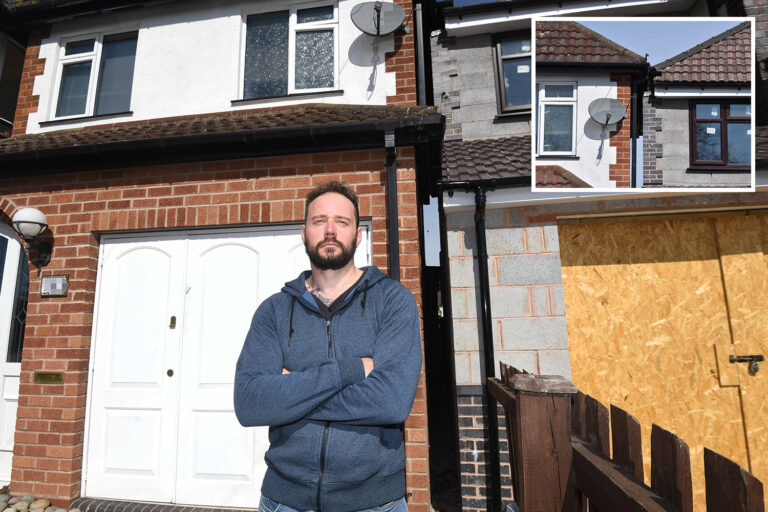 Homeowner, 42, left fuming after neighbour’s extension leaves house inches from his property