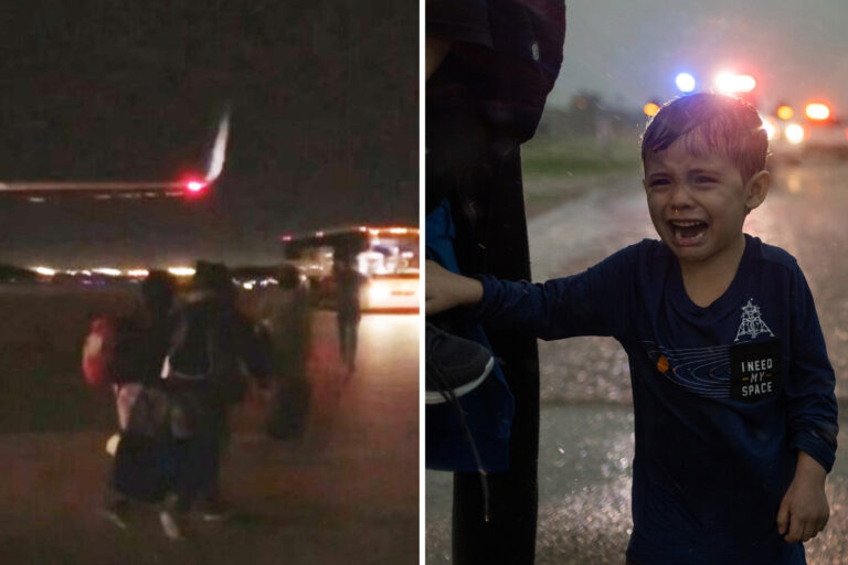 Shock video shows Biden administration ‘secretly flying migrant children to Tennessee’ after…