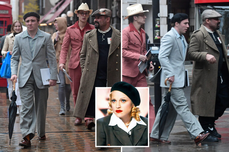 Madonna’s son Rocco Ritchie dresses like Frank Spencer during day out in London