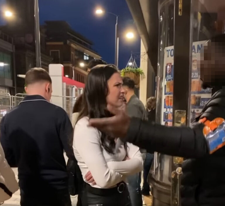 Woman, 24, arrested after drinker filmed calling bouncer ‘n*****’ and spitting at him in ‘disgusting…