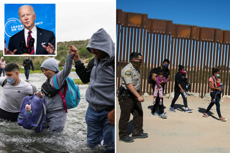 Biden administration to ‘start building Mexico border wall again’ as US faces biggest migrant surge…