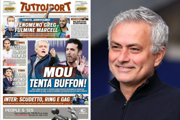 Jose Mourinho ‘wants to bring Gianluigi Buffon to Roma on free transfer and take 43-year-old’s…