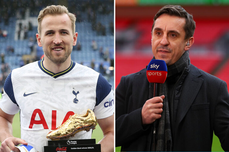 Gary Neville names three Man Utd players in swap transfer for Harry Kane that could convince Spurs…