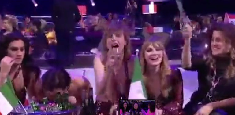 Italy’s Eurovision winner forced to deny taking cocaine live on air after making VERY suspicious…