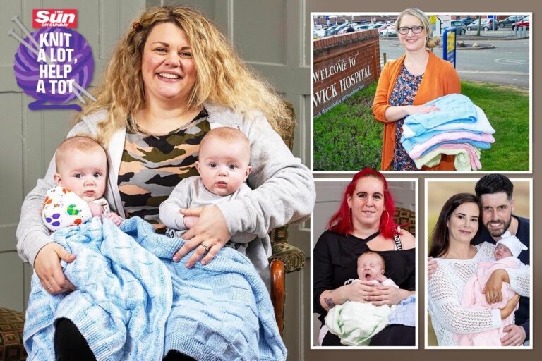 Mums’ joy as we give out 20,000 hand-knitted blankets for premature babies