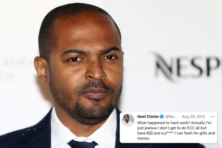 Noel Clarke called women ‘s**gs’ and ‘gold diggers’ in series of crude resurfaced tweets amid…