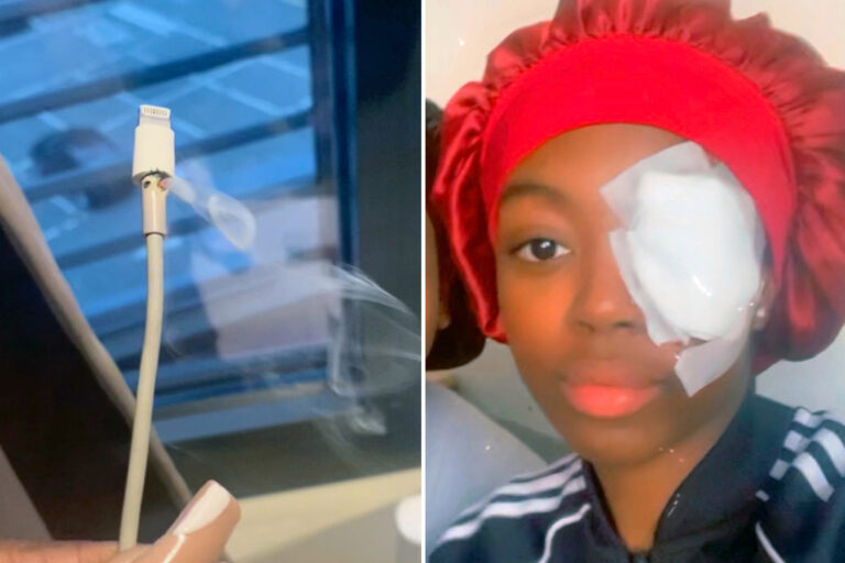 Student claims dodgy ‘iPhone charger’ exploded and ‘partially blinded’ her in one eye