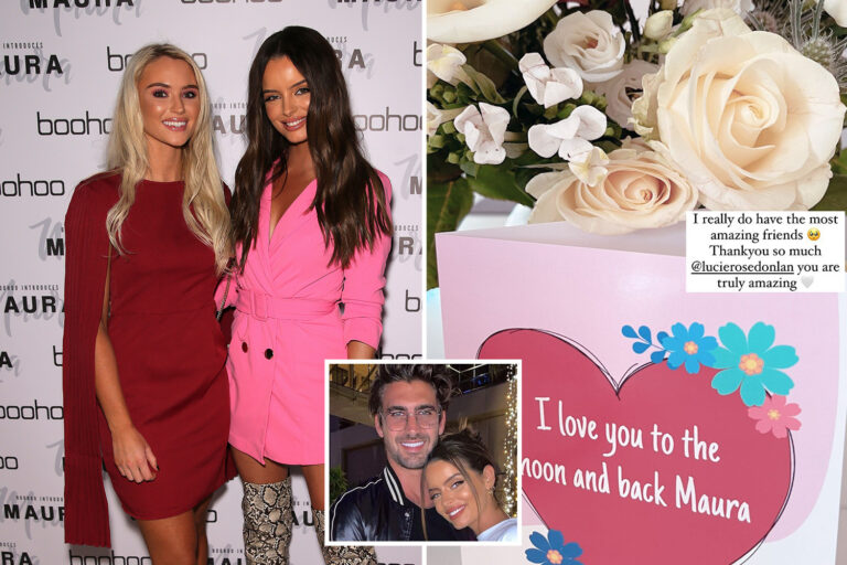 Maura Higgins supported by Lucie Donlan in wake of her split from Chris Taylor as she sends flowers…