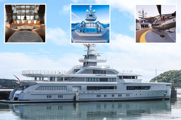 Russian £84m mega yacht with 6 state rooms, helipad, gym and pool docks in Plymouth – and it costs…