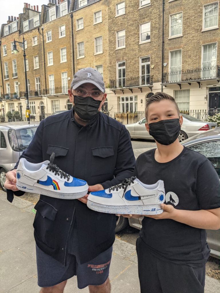 Vaccines Minister Nadhim Zahawi boasts custom-made jab Nike trainers from godson