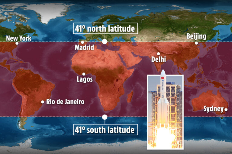 Chinese rocket falling to Earth ‘will crash on Saturday’ after panicked scientists reveal it’s out…