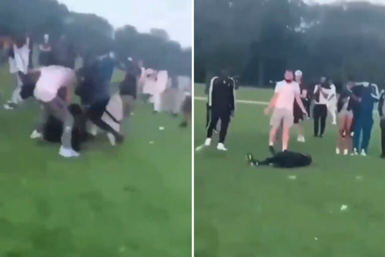 Shocking moment man is ‘beaten and stabbed by gang’ in brutal attack in Hyde Park