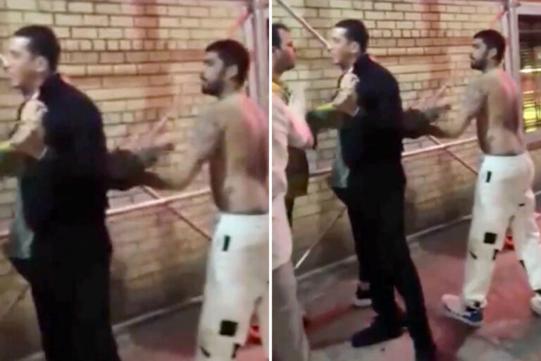 Shirtless Zayn Malik caught on camera in a late-night scuffle outside a New York club