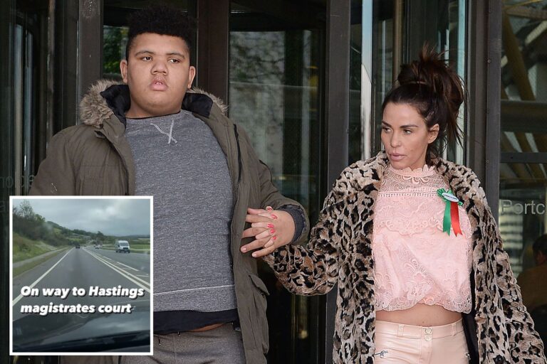 Katie Price heads to court to see ‘troll in the dock over cruel racist video of disabled son Harvey’