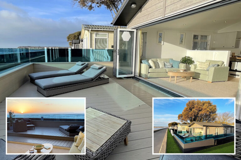 UK’s most expensive caravan on sale – a two-bedroom luxury beachfront lodge near Sandbanks for £700k