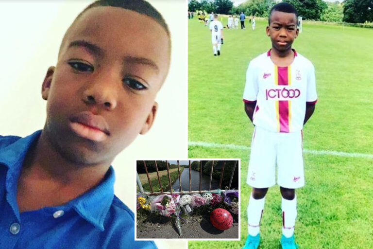 Boy, 13, who drowned in front of horrified pals on hottest day was talented footballer who played…