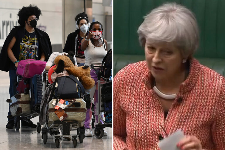 Theresa May blasts ‘chaotic and incomprehensible’ holidays ban despite world-beating vaccine rollout