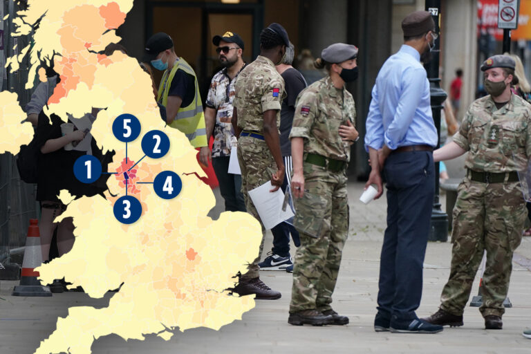 Northern Covid cluster fuelled by Delta variant spreads – is YOUR area on the hotspot list?