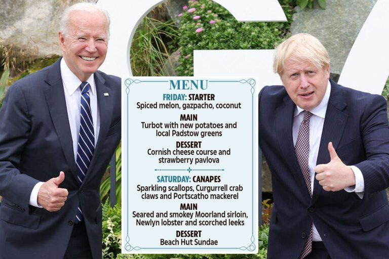 G7 leaders will enjoy informal barbecue complete with sea shanties and Red Arrows flypast