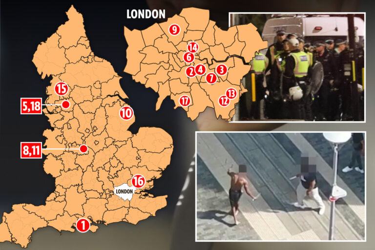 18 stabbings in a WEEK as knife violence erupts across UK after ‘perfect storm’ of heat and lockdown…