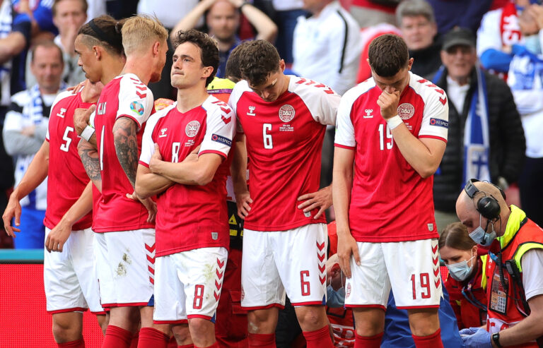 UEFA releases statement after Christian Eriksen collapses during Denmark Euro 2020 match as ‘crisis…