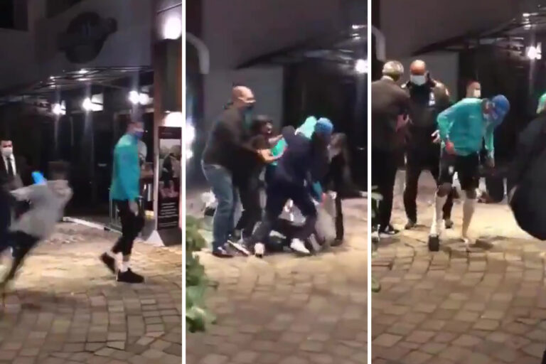 Watch mad moment Neymar is WIPED OUT by two fans and has shoe stolen outside Brazil hotel before…