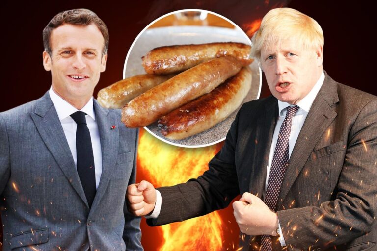 Boris Johnson ramps up ‘sausage wars’ after Emmanuel Macron says Northern Ireland is not part of the…
