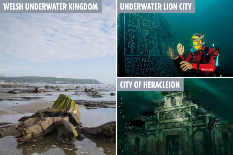 From Japanese pyramids to the ‘underwater kingdom of Wales’ – Cool submerged cities lost to the…