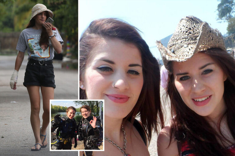 Brit woman, 28, rescued from jaws of 10ft crocodile by twin speaks for first time saying ‘I’m…