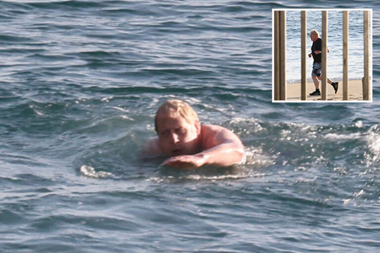 G7 summit 2021: Boris goes for a SWIM in the sea before ‘sausage war’ showdown with Macron and…